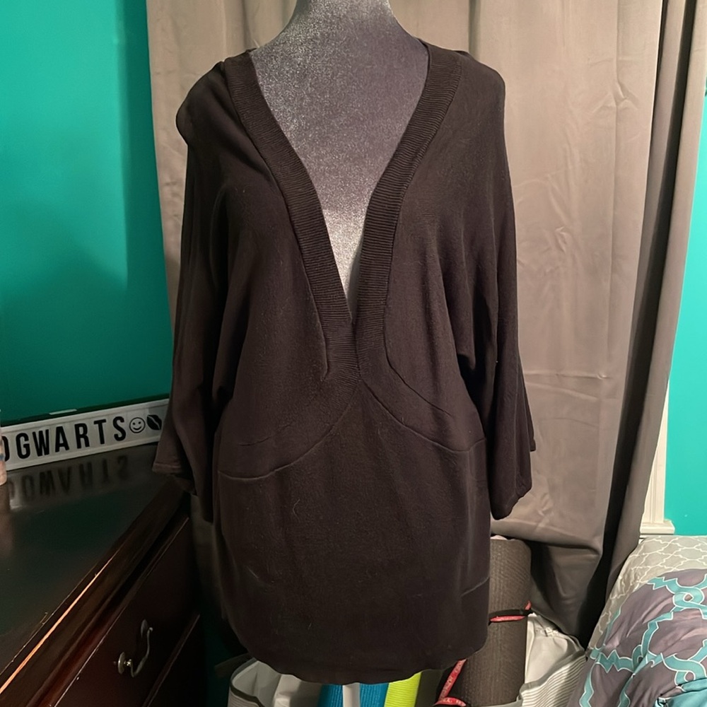 Black Deep V Top